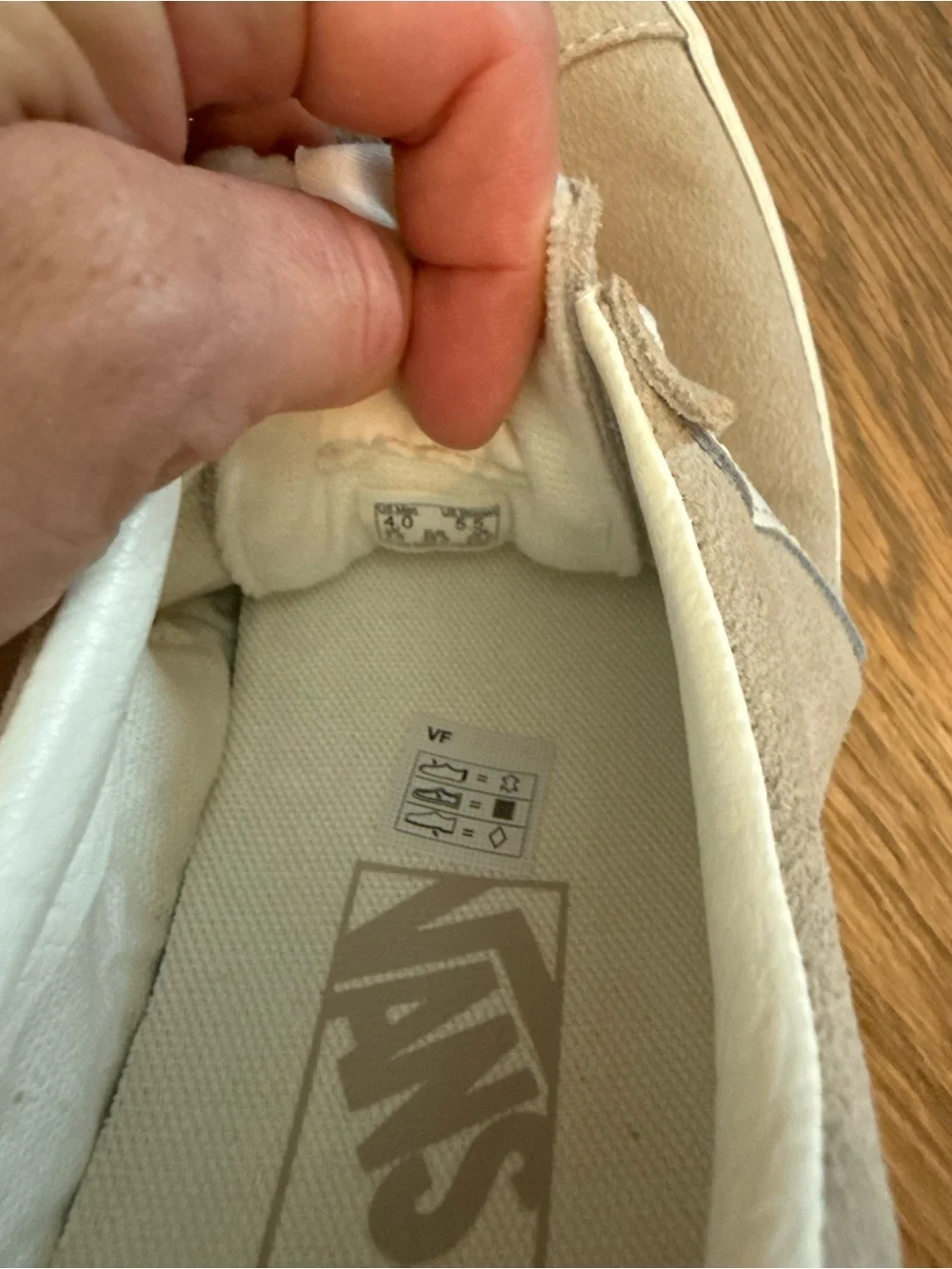 Vans Women’s Beige Suede Low-Top Sneakers